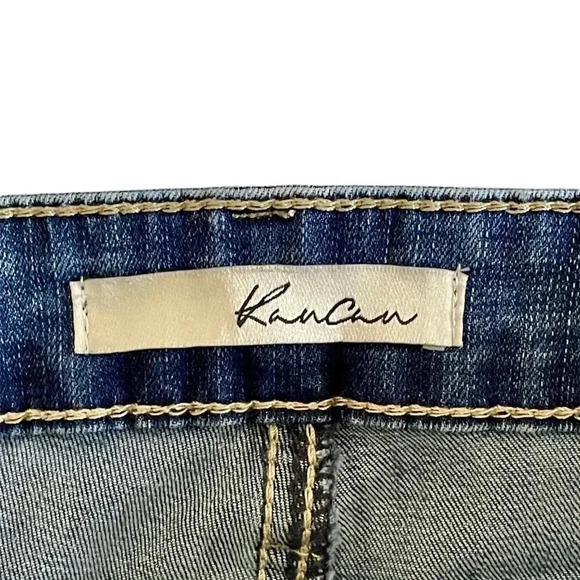 KanCan Skinny Mid Rise Medium Wash Buckle Stretch Soft Denim Women Jeans Size 13 - Picture 6 of 8